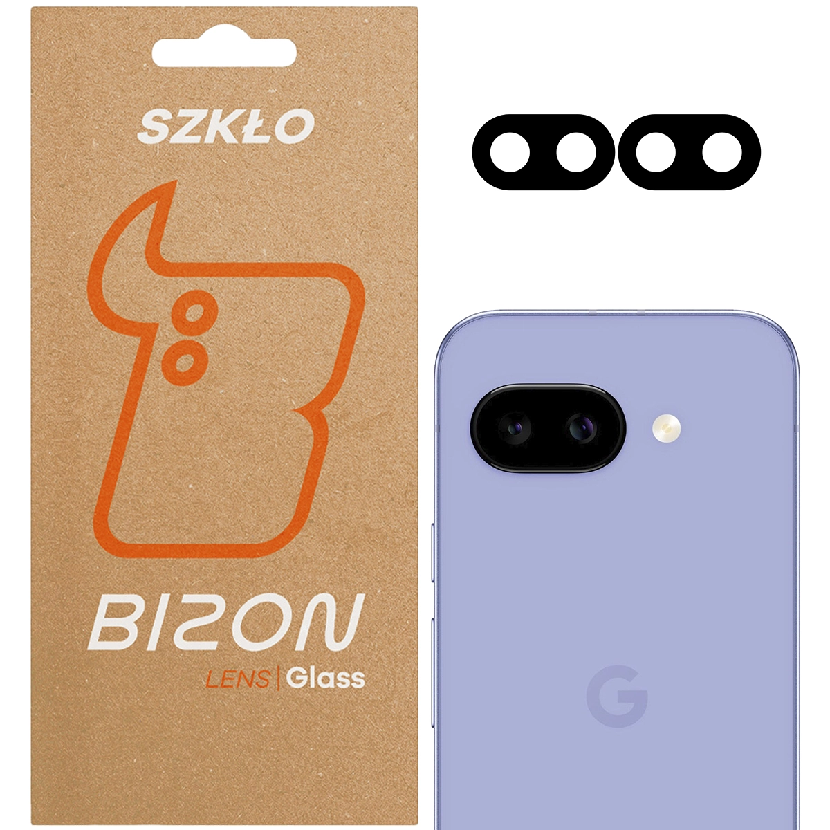 Szkło na aparat Bizon Glass Lens do Google Pixel 9a, 2 sztuki